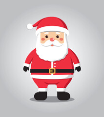 Festive Santa Claus Illustration A Joyful Cartoon Depiction for Christmas Celebrations and Holiday Cheer 