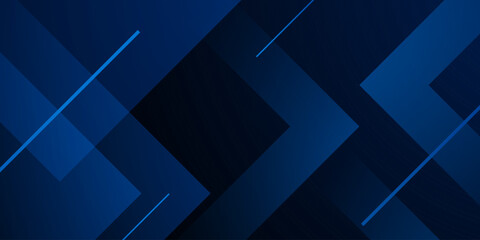 Abstract dark blue arrow pattern background with futuristic shapes element design. Modern concept style. Eps10 vector