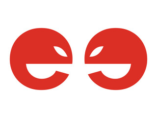 Stylish EE Fox Icon Graphic Art