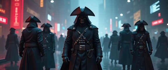 pirate black people with event, border, web, nature, singing, blue, decor