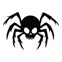 Spider Skull Gothic Icon