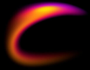 Vibrant neon swirl motion effect with fluid lines