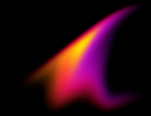 Dynamic neon zigzag motion line with electric glow