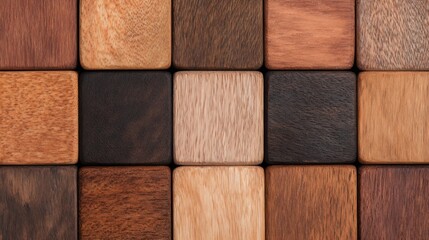 Create inspiring quotes on a simple wood blocks grid home office digital art minimalist environment center-focused design