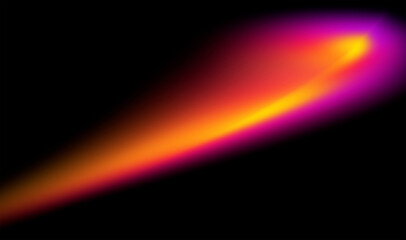 Sharp neon laser ray glowing with speed motion