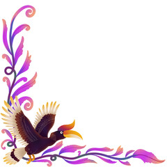 Hornbill ornaments typical of the Dayak tribe of Kalimantan © Rusdi Maulana