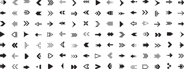  Arrow icon set. Arrow. Cursor. Black vector a. Black direction pointer. Vector illustration.	 