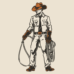 Cowboy ready for the ranch