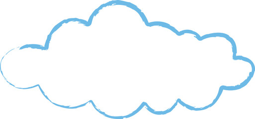 Cloud Outline Brush Stroke Doodle