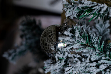 Christmas tree for decorating during the New Year festival