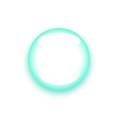 クリアな球体　半透明のクリアボタン　緑
Clear sphere, translucent clear button, green