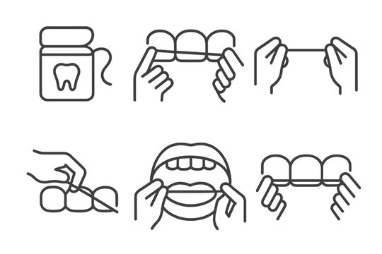 Steps for proper dental floss usage in oral hygiene routine