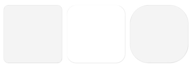 Frosted Glass Geometric Shapes, Glass plate, Screen reflection, Clear glass showcase, Glass sheet, glass window, Glassmorphism UI Icon and Button Set on Transparent Background