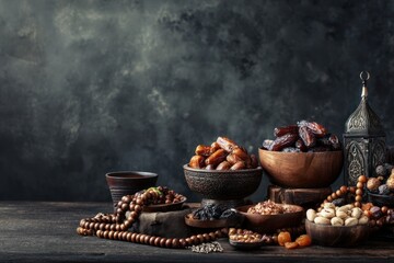 Traditional Muslim Iftar Spread