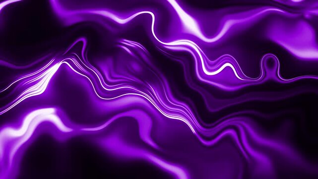 Abstract background featuring flowing waves of colorful liquid animation