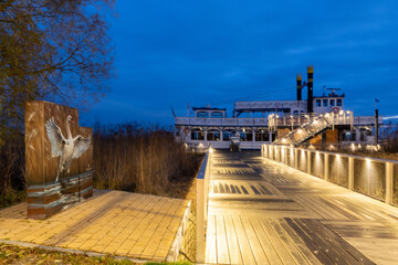Abends am Zingster Hafen.