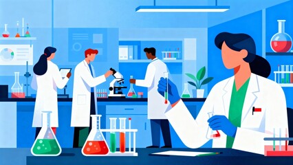 scientists working in a lab