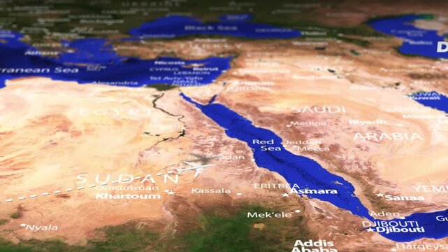 Flight From Accra GHANA to Doha QATAR with flag pins