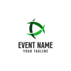 A powerful soccer event emblem showcasing the strength and intensity of elite athletes.