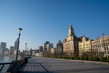 morning of old town in Shanghai