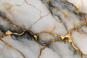 Elegant marble texture with luxurious gold veining creating a sophisticated and timeless pattern for interior design and decorative surfaces background