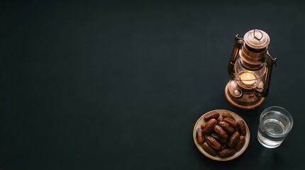 Traditional Iftar meal for breaking the fast during Ramadan.