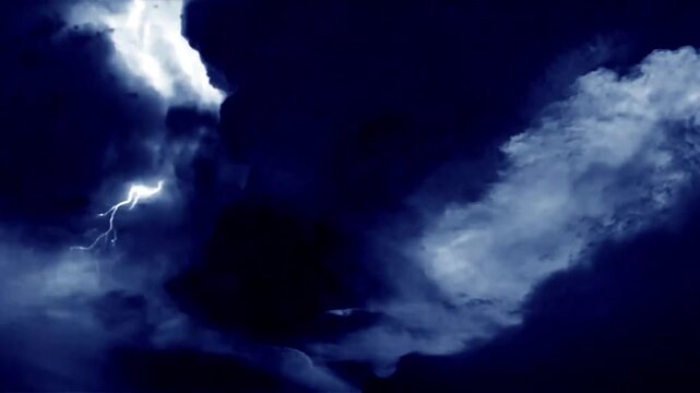  Dark Sky Thunders Clouds Storm Video