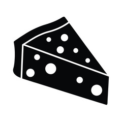 Cheese Wedge Vector Illustration