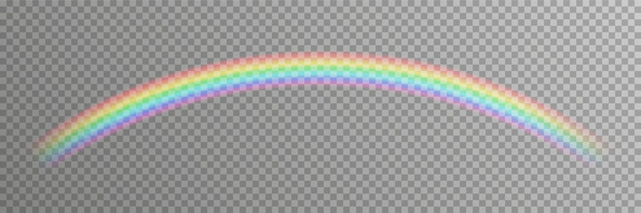 Wide thin rainbow arch. Vector