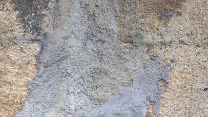 Cement Patch Repair on Stone Wall for Durable Surface Restoration