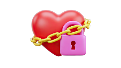 Locked Heart: Symbol of Love and Protection