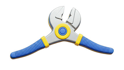 Colorful Pliers Tool Isolated on White Background