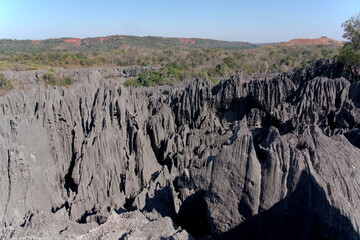 tsingy rock stones in madagascar