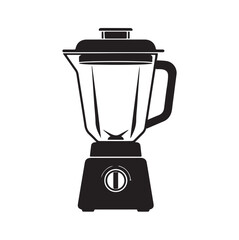 Blender Silhouette Icon &ndash; Minimalist Kitchen Appliance Illustration for Food and Cooking Design