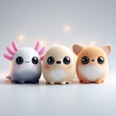 Obraz premium Textured Toy Animal Figure with Furry Snout in Simplified Minimalist Composition – Playful Visual for Inclusive Wellness and Digital Lifestyle Branding