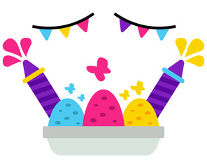 Trendy design illustration of holi festival 