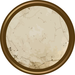 Parchment Badge Round Emblem