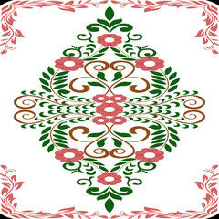 Abstract ethnic geometric pattern design for background or Wallpaper.	