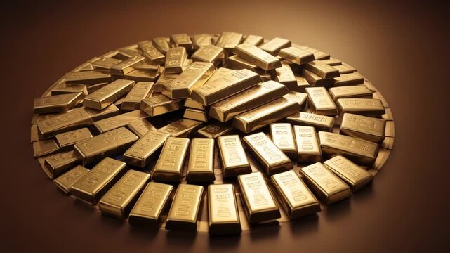 gold bars in a bank