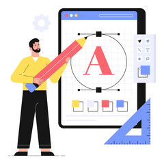 An App Typography  PNG File On Transparent Background	