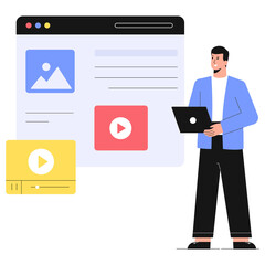 web content  PNG File On Transparent Background	