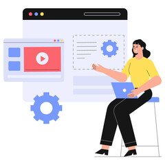 Web Layout  PNG File On Transparent Background	