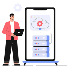 Web Server  PNG File On Transparent Background	