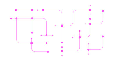 Obraz premium Hi tech digital circuit board. Technology dots lines connect network background.
