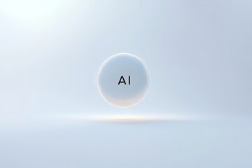Fototapeta premium White egg with letter a written on its surface isolated on a clean background