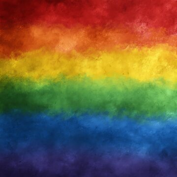 Textured Rainbow Paint Strokes a512 lgbt Photo