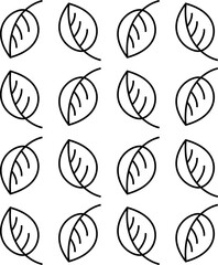 seamless vector background with leaves svg