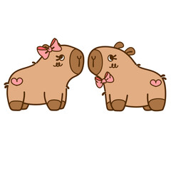 capybara couple