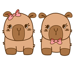 Capybara couple