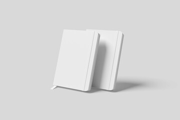 Blank Notebook Mockup - 3D Illustration